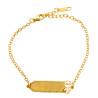 DORADO NENE P/ GRABAR ESPEJO 16+4CM IDENTIFICACION PULSERA