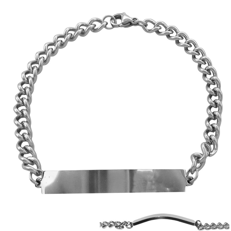PREMIUM CHAPA EXTRA GRUESA GROUMET 1.4 (4.8MM) - 20 CM P/ GRABAR IDENTIFICACION PULSERA