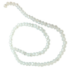 8MM PIEDRA DE LA LUNA TRASLUCIDO AB CUENTA FACETADA PERFORADA VIDRIO TIRA