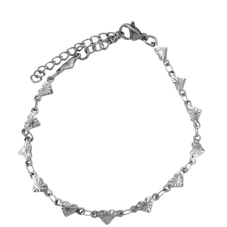 CORAZONES SEMIPLANOS C/ DIBUJO INTERIOR 16+5CM REGULACION PULSERA