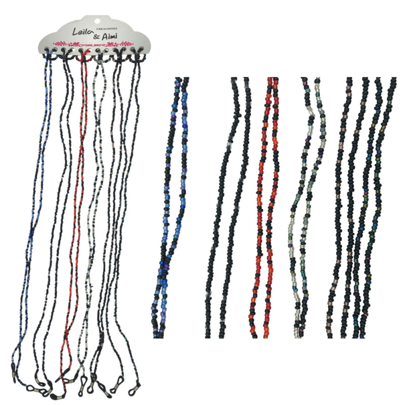 OSCUROS C/ ROJO Y AZUL X6 COLORES SURTIDOS CORREA SUJETA LENTES