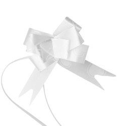 15*250MM BLANCO C/ CORAZONES PAQUETE x10 UNIDADES MOÑO DE REGALO