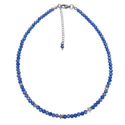 AZUL AB ESTRELLAS REGULABLE 37+6CM TIPO CHOKER GARGANTILLA COLLAR