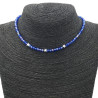 AZUL AB ESTRELLAS REGULABLE 37+6CM TIPO CHOKER GARGANTILLA COLLAR