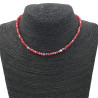 ROJO AB ESTRELLAS REGULABLE 37+6CM TIPO CHOKER GARGANTILLA COLLAR