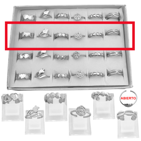 CURVA X6 UNIDADES ABIERTOS SEIS MODELOS DISTINTOS ANILLO