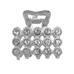 PAR 2 BROCHES IGUALES C/ CIRCULOS DE STRASS CRISTAL O CRISTAL AB SURTIDOS NO A ELECCION TIPO COCODRILO