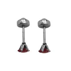 6 PARES EGARZADO CUADRADO ROJO VIOLETA Y ROSA DOS TAMAÑOS OPCION: AM-09 ARO