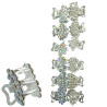 PACK X12 BROCHES 6 MODELOS C/ CIRCULOS DE STRASS CRISTAL Y CRISTAL AB SURTIDOS TIPO COCODRILO