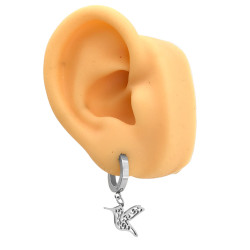 PAR COLIBRI PICAFLOR CALADO C/ CURVAS EN BISAGRA DE 13MM ARO