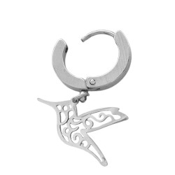 PAR COLIBRI PICAFLOR CALADO C/ CURVAS EN BISAGRA DE 13MM ARO