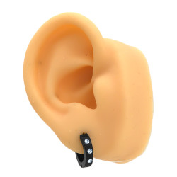 NEGRO 13*3MM BLISTER X12 PARES BISAGRA C/ 3 STRASS ARO