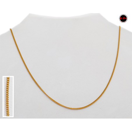 DORADO GROUMET 0.4 (1.15MM APROX.) - 45CM DORADO ACERO CADENA