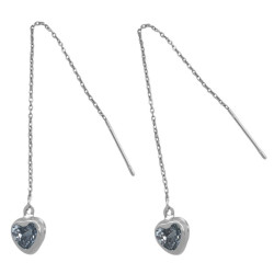 CORAZON CRISTAL PAR ARO...