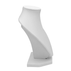 BLANCO CHICO EXHIBIDOR BUSTO C/ PIE ITEM:WH0012 FORRADO EN CUERINA