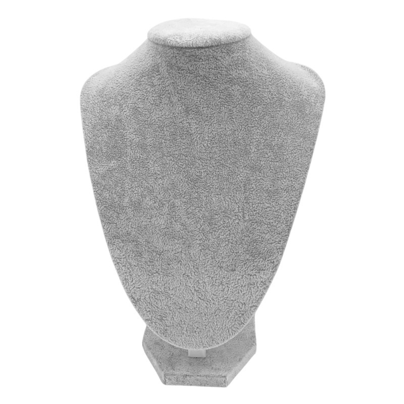 GRIS GRANDE EXHIBIDOR BUSTO C/ PIE ITEM:WH0682 FORRADO EN CUERINA