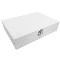 BLANCO ALHAJERO 20*15*4.5CM UN PISO FORRADO EN CURINA