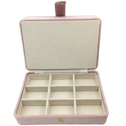 ROSA ALHAJERO SANDWICH 2 NIVELES 16*11*7CM FORRADO TIPO GAMUZA