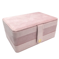 ROSA ALHAJERO SANDWICH 2 NIVELES 16*11*7CM FORRADO TIPO GAMUZA