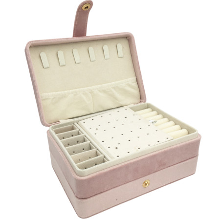 ROSA ALHAJERO SANDWICH 2 NIVELES 16*11*7CM FORRADO TIPO GAMUZA