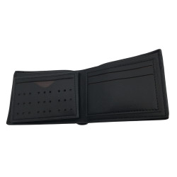 NEGRO C/ JUGADOR DE POLO BILLETERA HOMBRE CLASICA URBANA EN CAJA