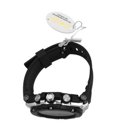 CROMADO C/ NEGRO DEPORTIVO CUADRANTE GRANDE RELOJ