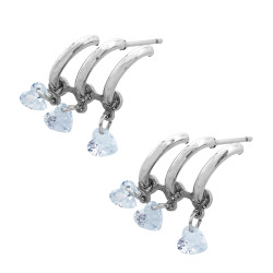 TRES CORAZONES CUBIC EN CURVAS ARO