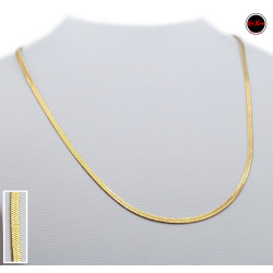 DORADO CINTA PLANA 0.5 (2.5MM) - 48CM CADENA