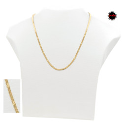 DORADO C/ SOLES CINTA PLANA 0.5 (2.5MM) - 48CM CADENA