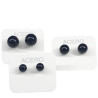 AROS BOLITAS NEGROS 6 MM ARO