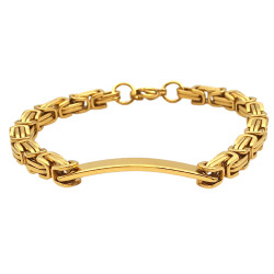 DORADO ORUGA P/ GRABAR 5.5MM- 21CM IDENTIFICACION PULSERA