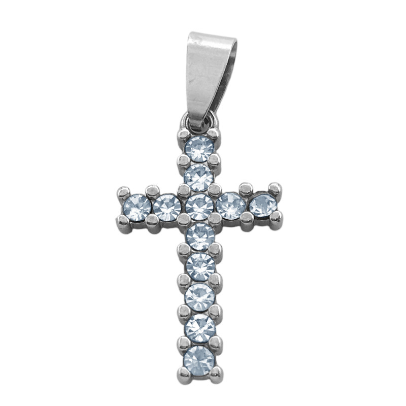 CRUZ RECTA 16*25MM C/ 12 STRASS DIJE