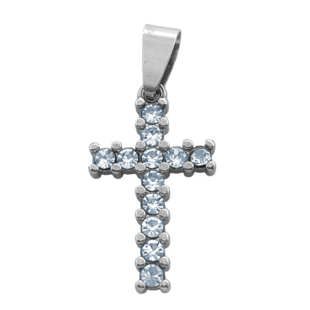 CRUZ RECTA 16*25MM C/ 12 STRASS DIJE