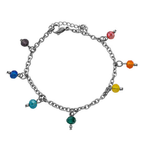 SIETE CHAKRAS 19 + 4 CM C/ FORCE PULSERA / TOBILLERA