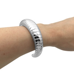 ESCLAVA BOMBE RANURADA FANTASIA FINA PULSERA