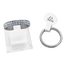 CAJA x36 DOS LINEAS DE STRASS ANILLO