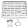 CAJA x36 DOS LINEAS DE STRASS ANILLO