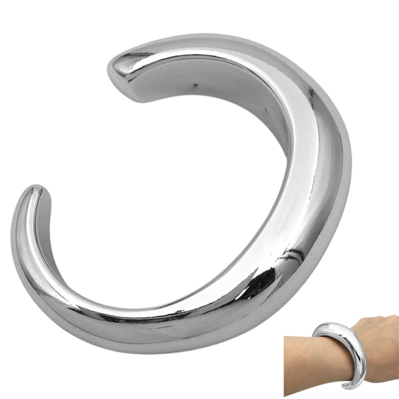 ESCLAVA CURVA ANGOSTA FANTASIA FINA PULSERA