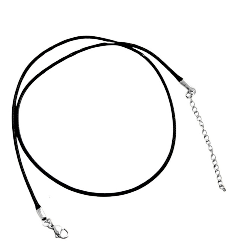 COLLAR CORDON ENCERADO DE 45+5CM REGULABLE Y ACERO QUIRÚRGICO