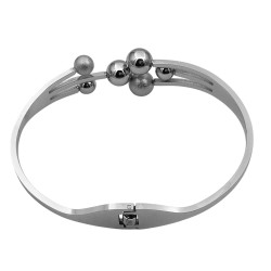 PREMIUM ESCLAVA SEIS BOLITAS BRILLANTES Y TEXTURADAS PULSERA