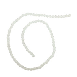 3MM CONO CRISTAL TRASLUCIDO FACETADO PERFORADO VIDRIO TIRA