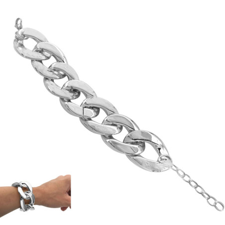 20MM-22+3CM REGULABLE LIVIANA GROUMET PLANA SUPER ANCHA FANTASIA FINA PULSERA