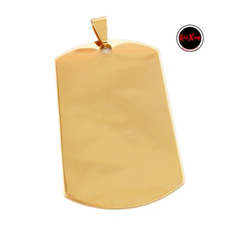 DORADO 25*45MM CHAPA IDENTIFICACION GRABAR DIJE