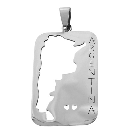 ARGENTINA CALADA EN RECTANGULO DIJE