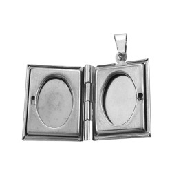 RELICARIO LIBRO LISO SE PUEDE GRABAR DIJE