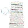 BLISTER x12 HILO MOSTACILLAS BOLITAS Y PERLAS SURTIDO COLOR PULSERA / TOBILLERA