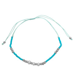 MEDIO BLISTER x6 HILO MOSTACILLAS BOLITAS Y PERLAS SURTIDO COLOR PULSERA / TOBILLERA