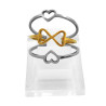 CAJA X36 ANILLOS TREBOL CORAZON DIVISIBLE ANILLO