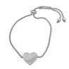 CORAZON C/ UN STRASS SE PUEDE GRABAR REGULABLE PULSERA / TOBILLERA