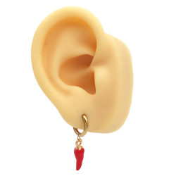 DORADO PAR PROTECCION BUENA FORNUNA EN BISAGRA 12MM ARO